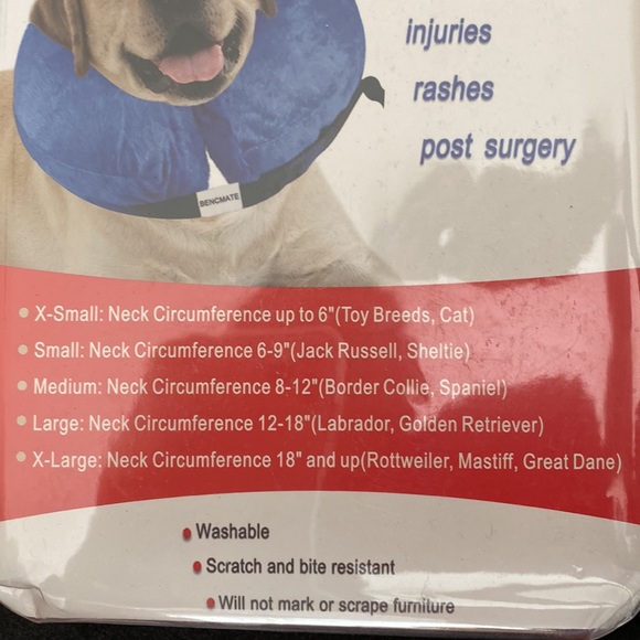 Benchmate inflatable dog collar - Picture 3 of 3